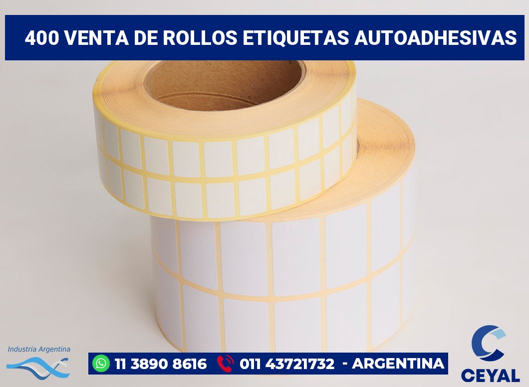 400 Venta de rollos etiquetas autoadhesivas