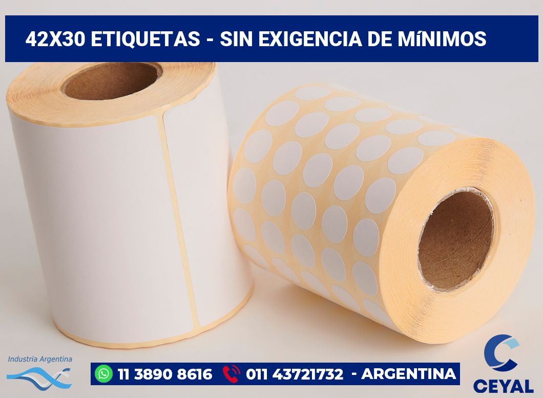 42x30 Etiquetas