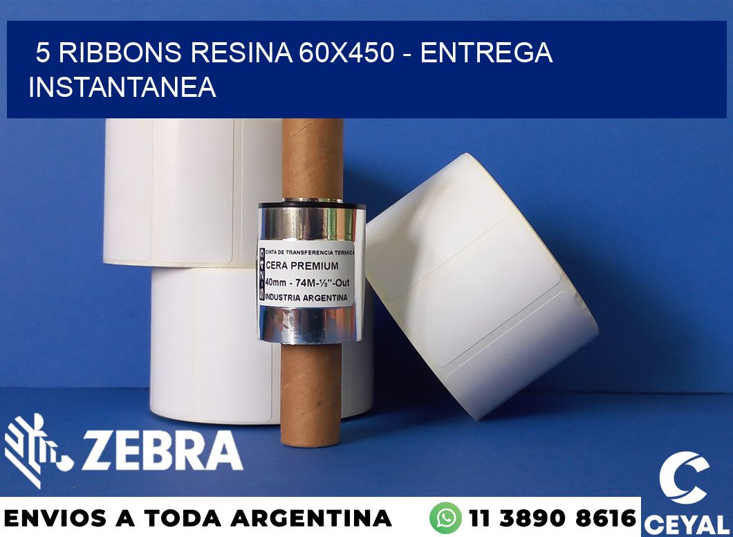 5 Ribbons resina 60x450 - entrega instantanea