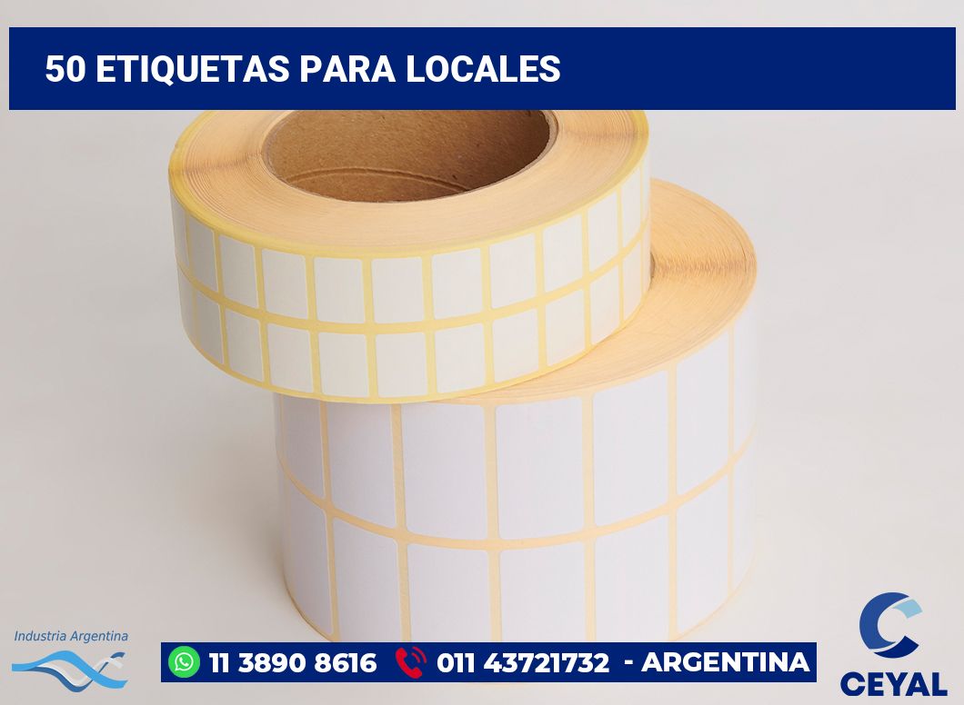 50 Etiquetas para locales