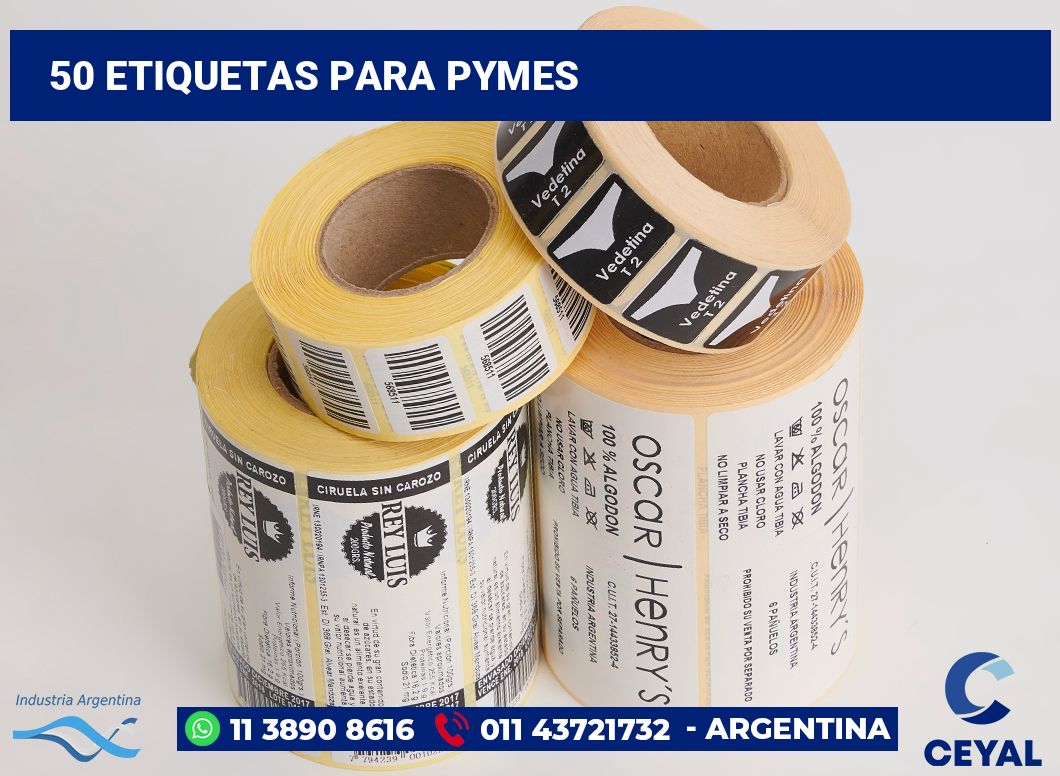 50 Etiquetas para pymes