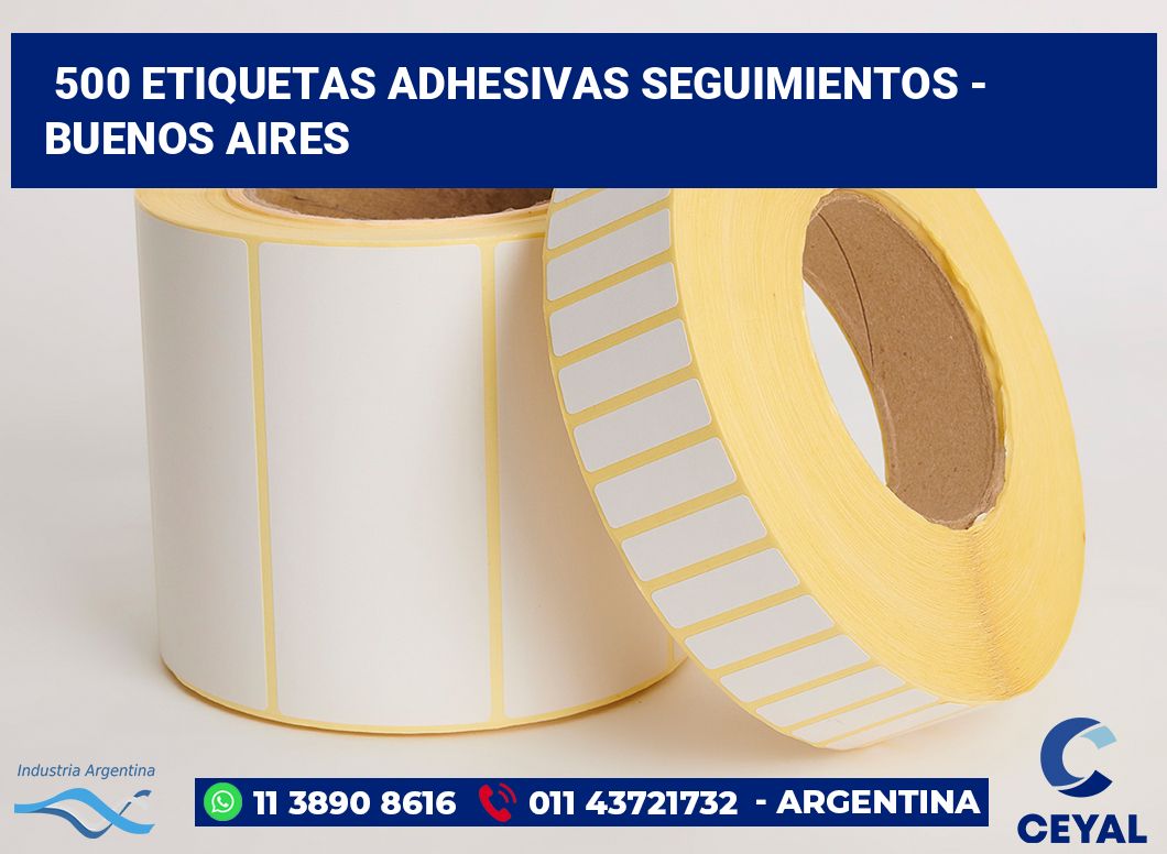 500 Etiquetas adhesivas seguimientos - buenos aires