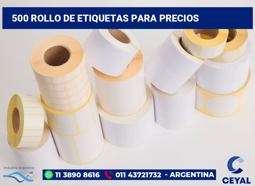 500 Rollo de etiquetas para precios