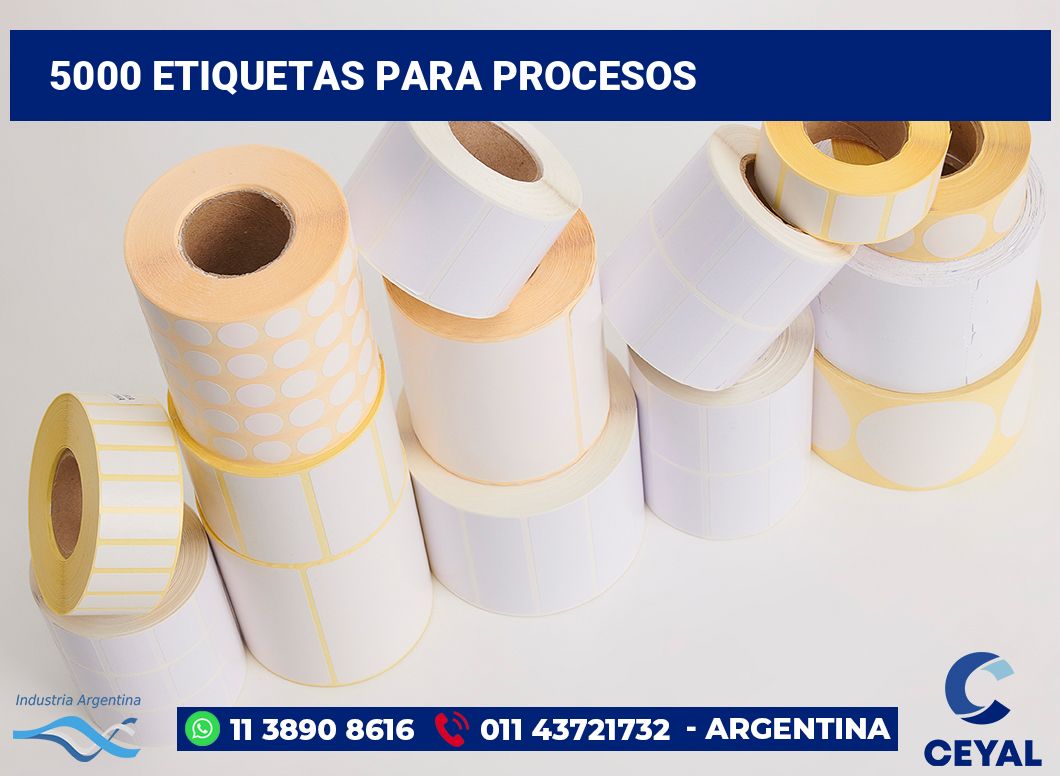 5000 Etiquetas para procesos
