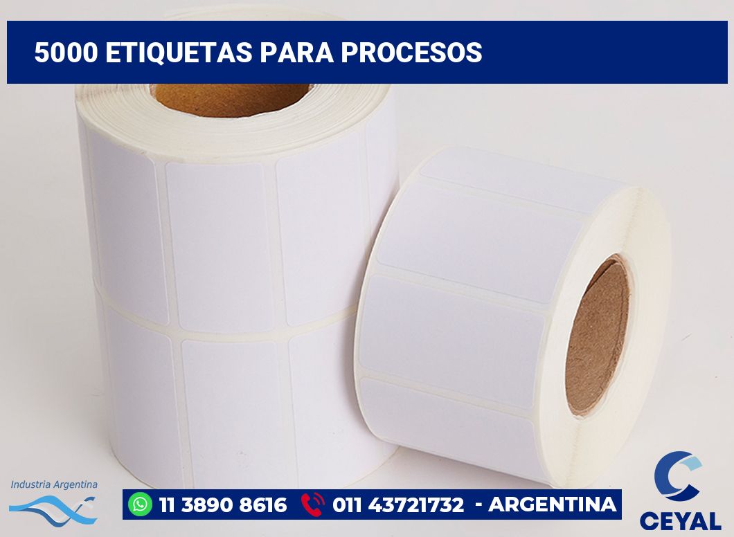 5000 Etiquetas para procesos
