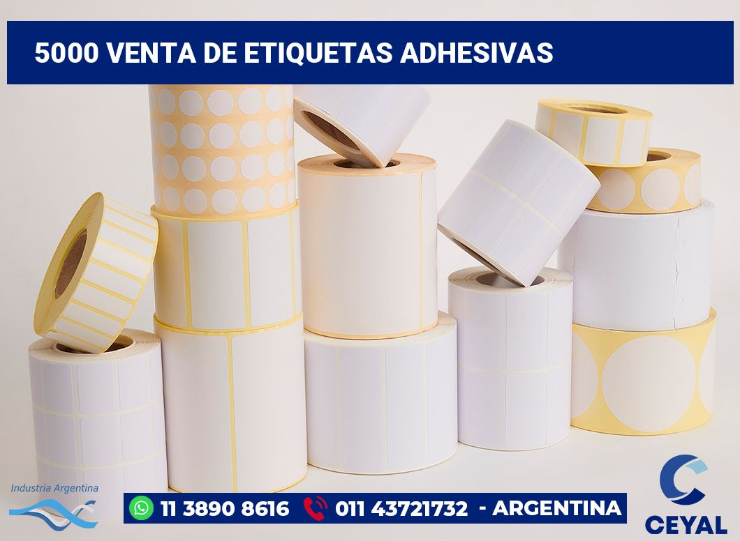 5000 Venta de etiquetas adhesivas
