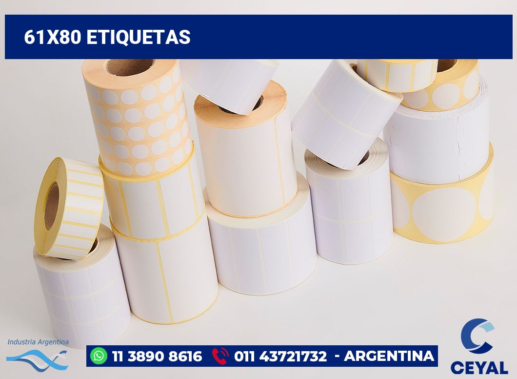 61x80 Etiquetas