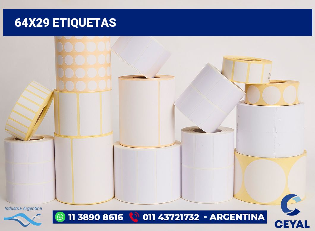 64x29 Etiquetas