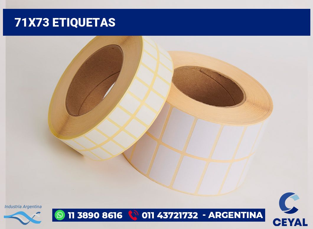 71x73 Etiquetas