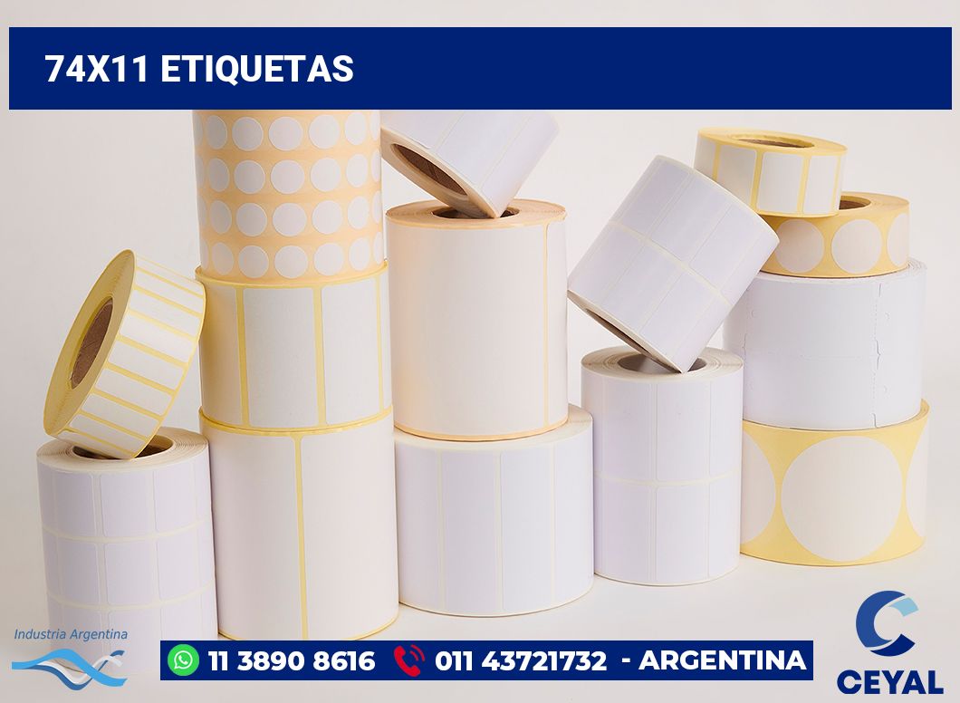 74x11 Etiquetas