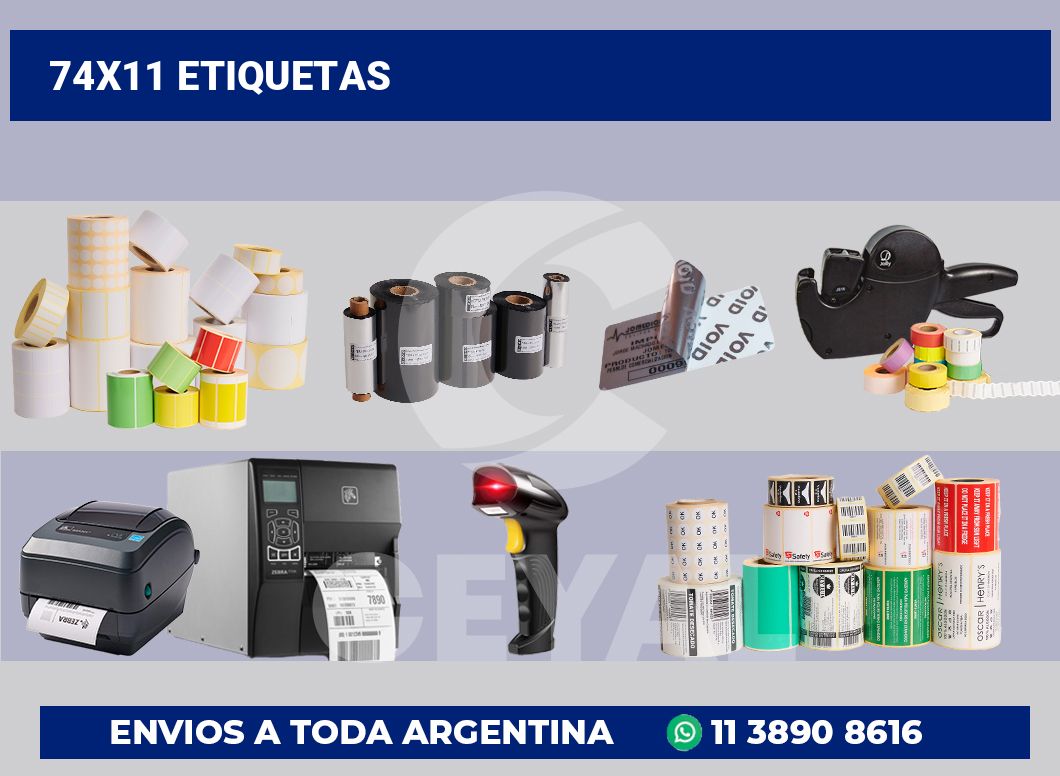 74×11 Etiquetas