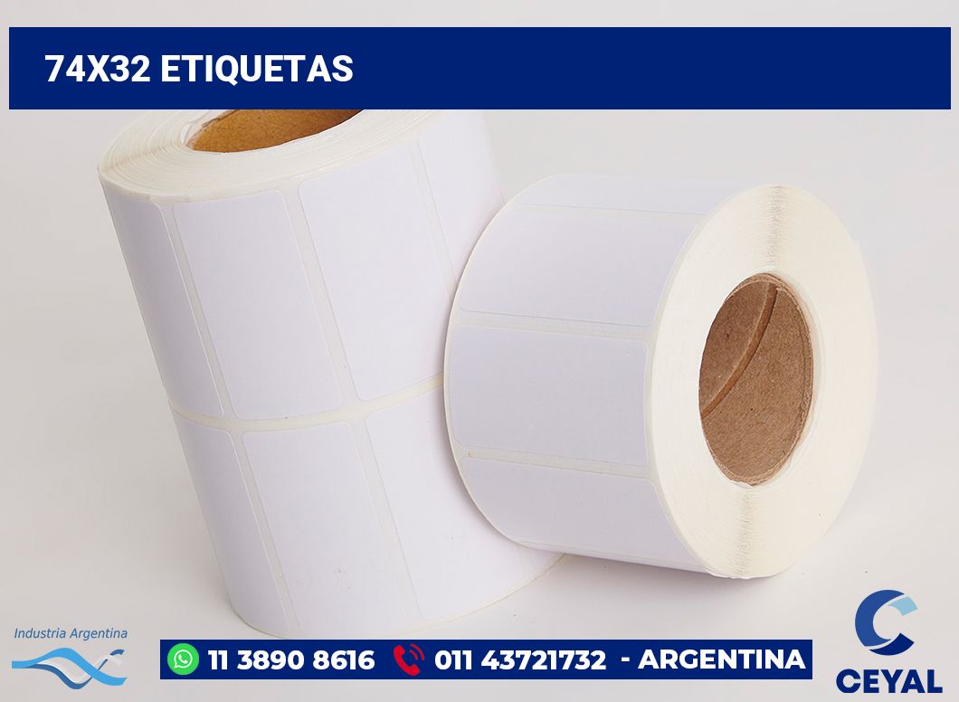 74x32 Etiquetas
