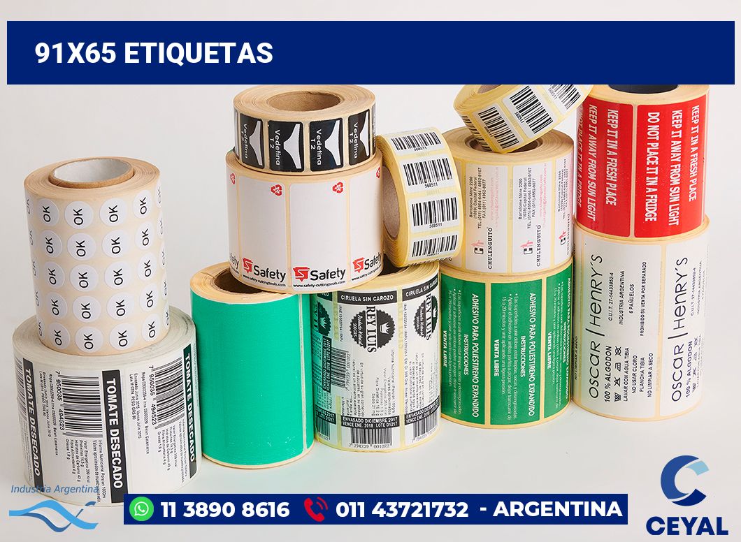 91x65 Etiquetas