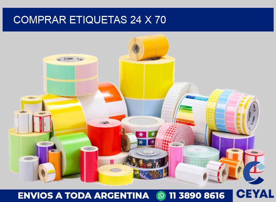 Comprar etiquetas 24 x 70