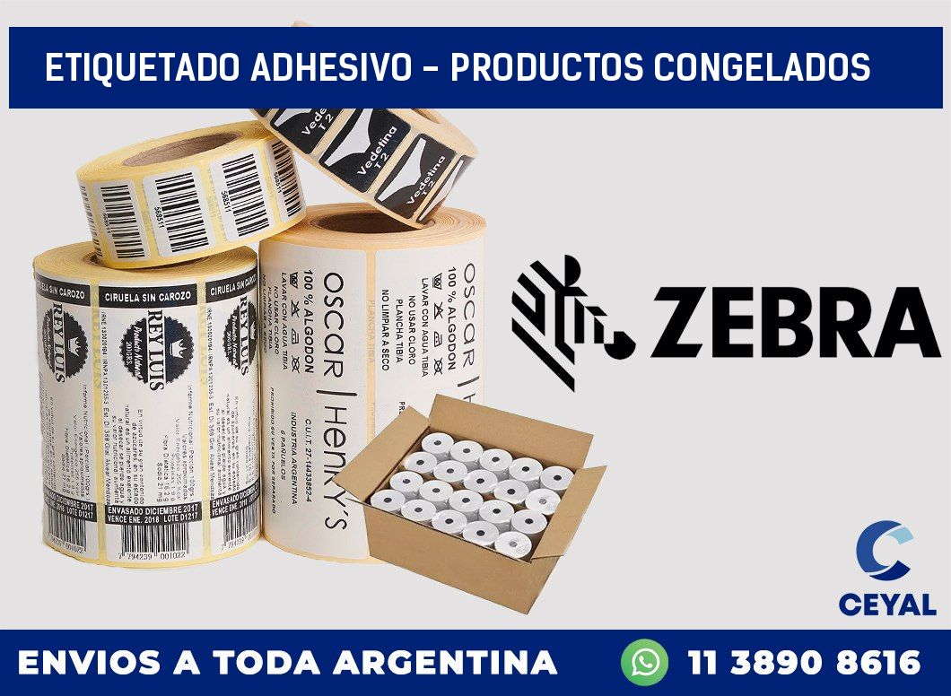 Etiquetado adhesivo – productos congelados