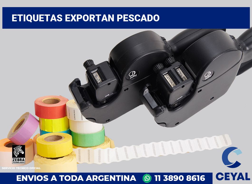 Etiquetas Exportan pescado