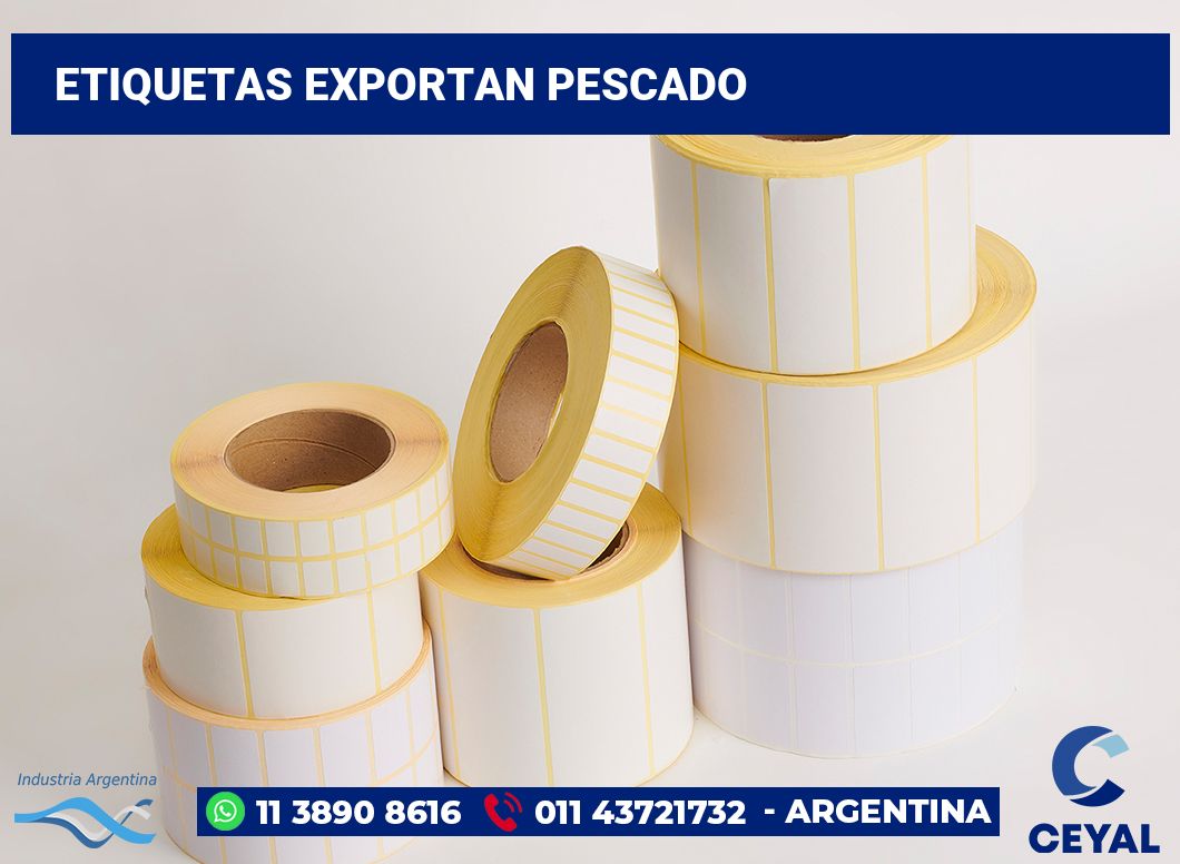 Etiquetas Exportan pescado