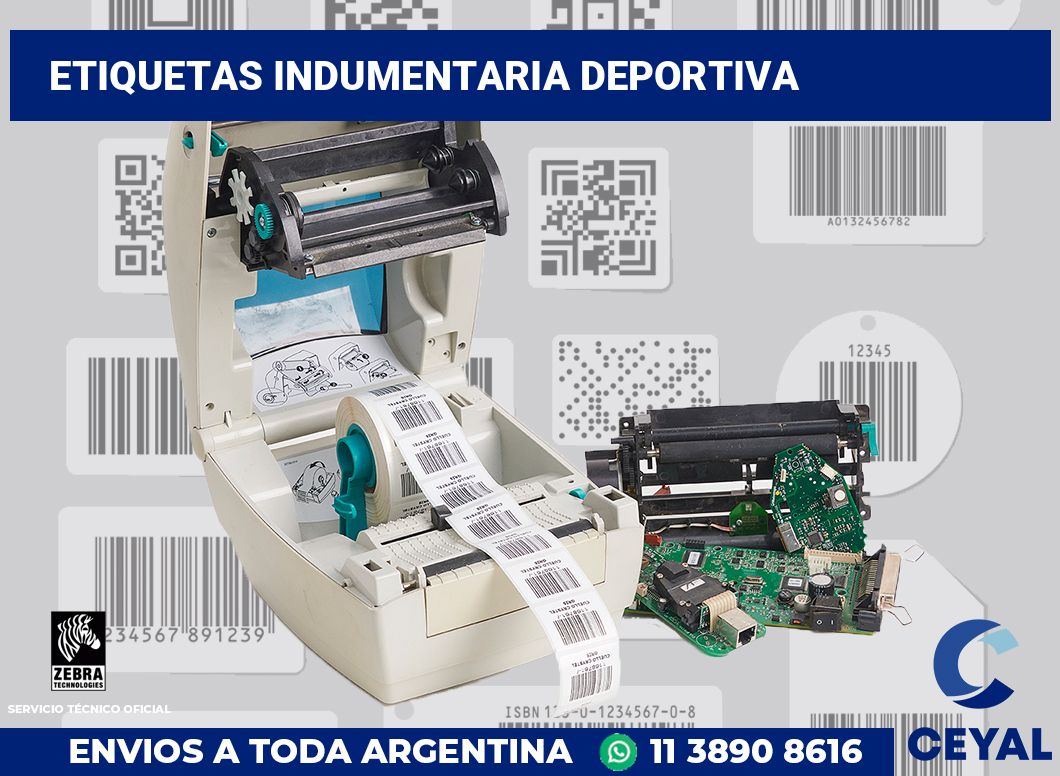 Etiquetas Indumentaria deportiva