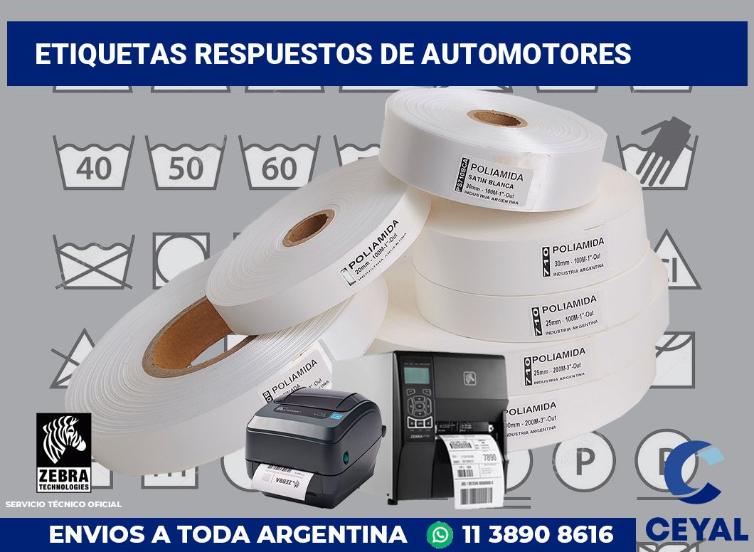 Etiquetas Respuestos de automotores