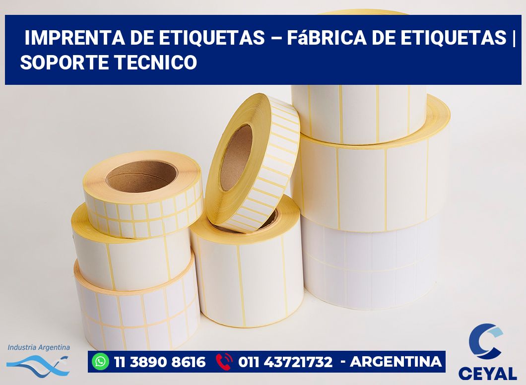 Imprenta de etiquetas – Fábrica de etiquetas | soporte tecnico