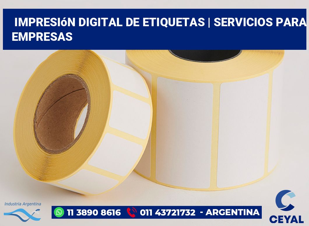 Impresión digital de etiquetas | Servicios para empresas