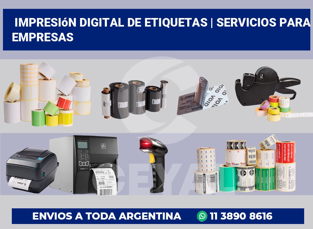Impresión digital de etiquetas | Servicios para empresas