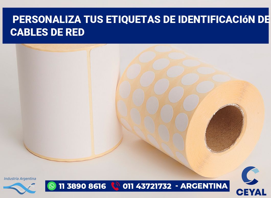 Personaliza tus Etiquetas de Identificación de Cables de Red