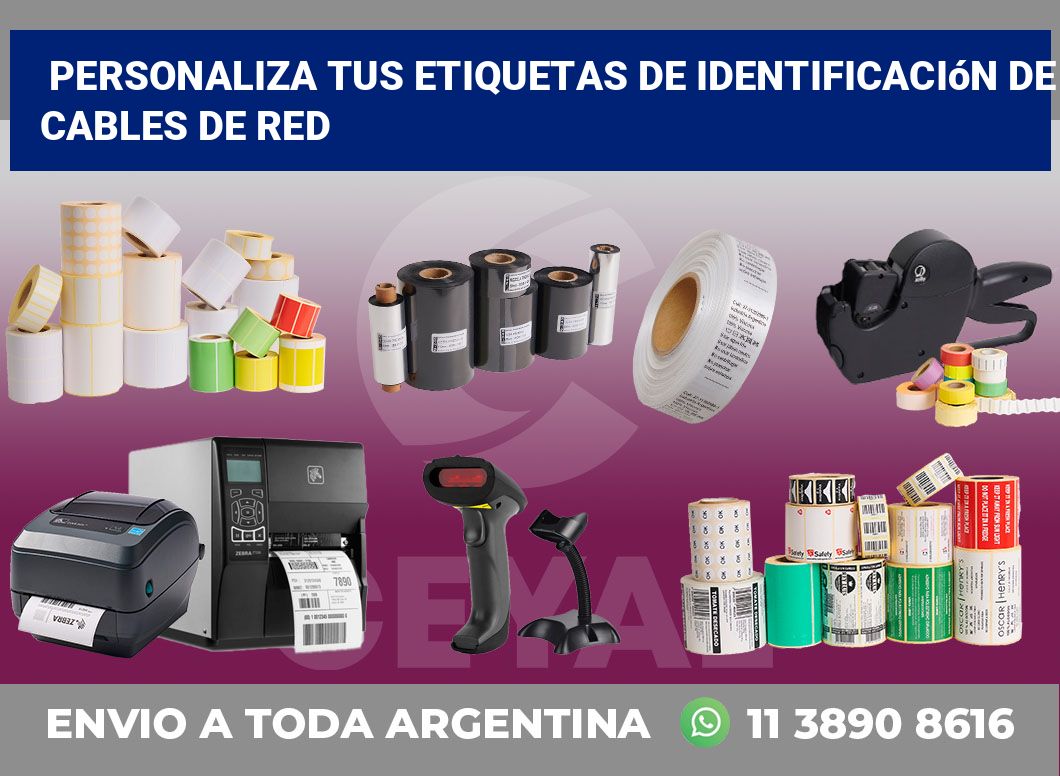 Personaliza tus Etiquetas de Identificación de Cables de Red