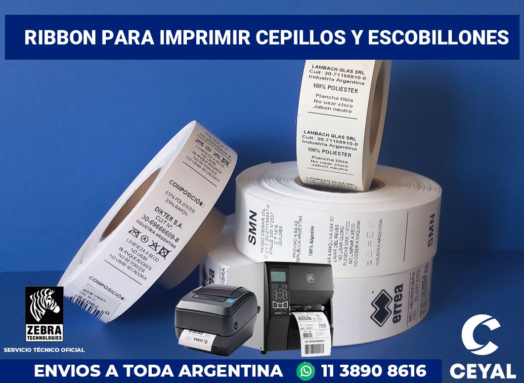 Ribbon para imprimir Cepillos y escobillones