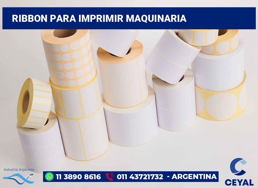 Ribbon para imprimir Maquinaria