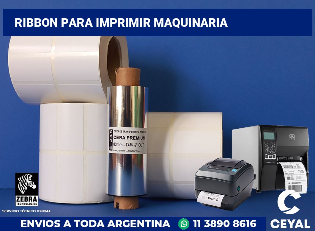 Ribbon para imprimir Maquinaria