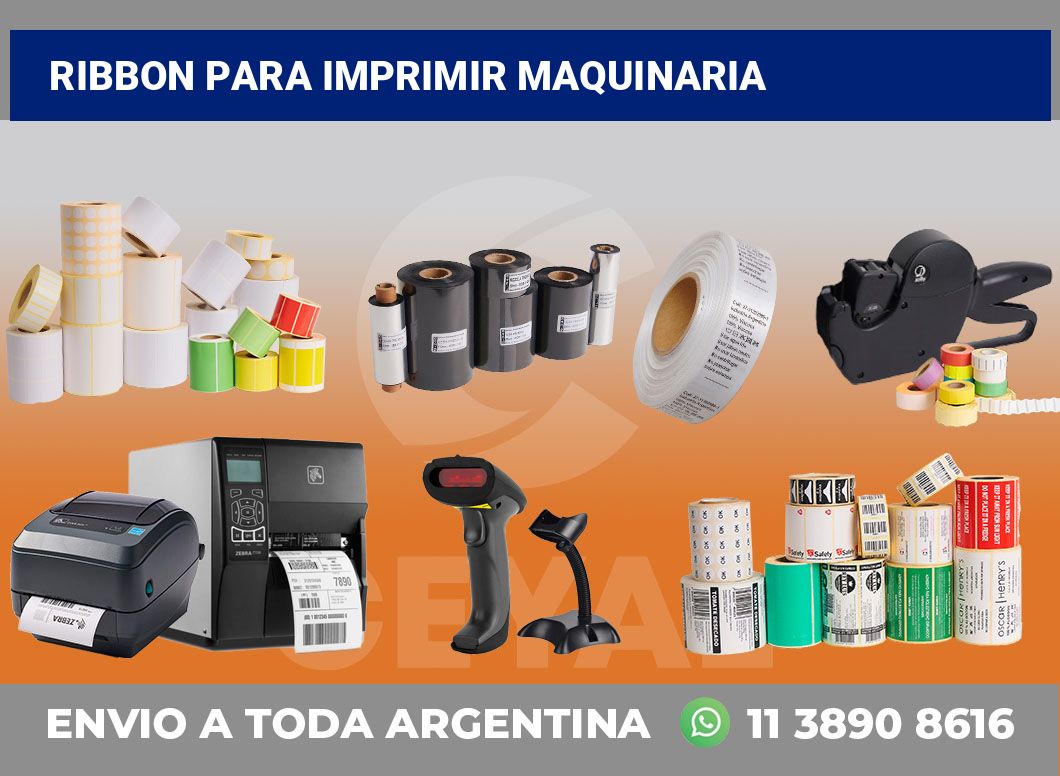 Ribbon para imprimir Maquinaria