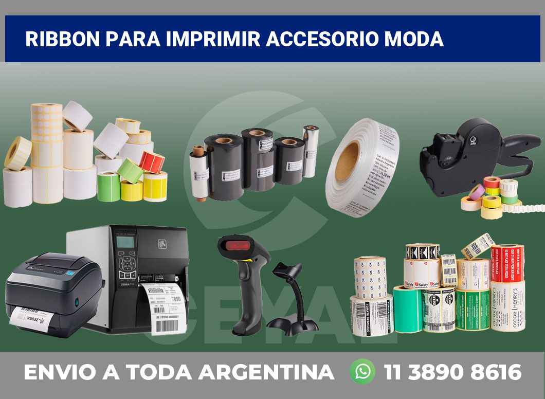 Ribbon para imprimir accesorio moda