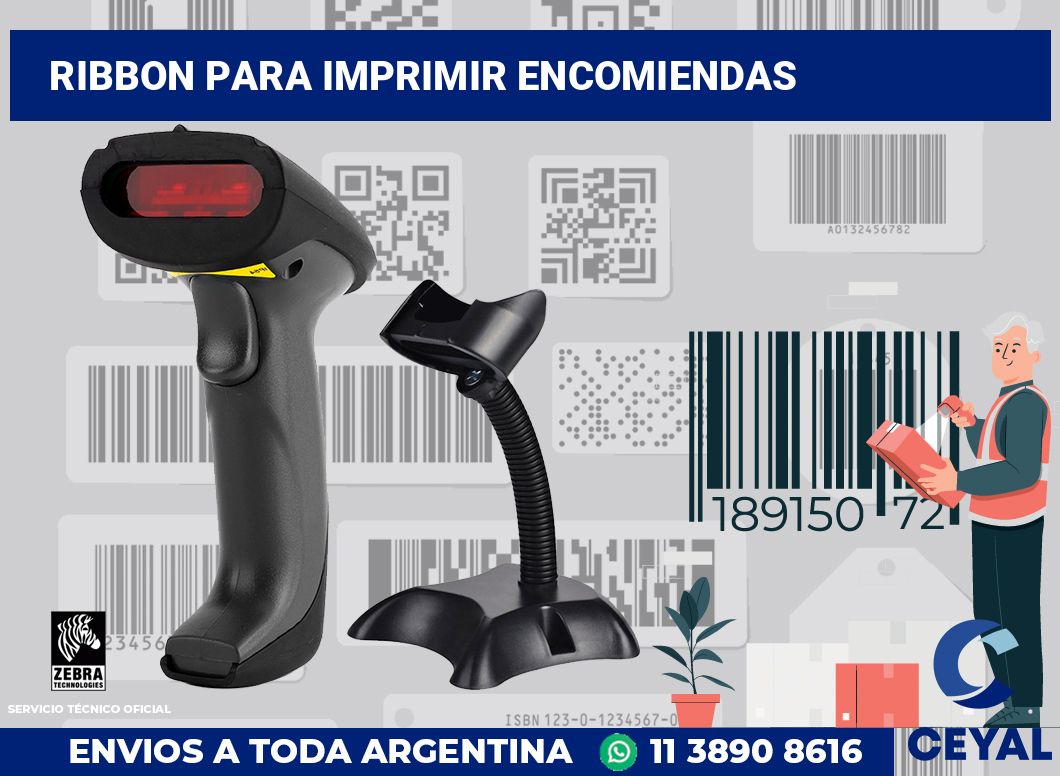 Ribbon para imprimir encomiendas