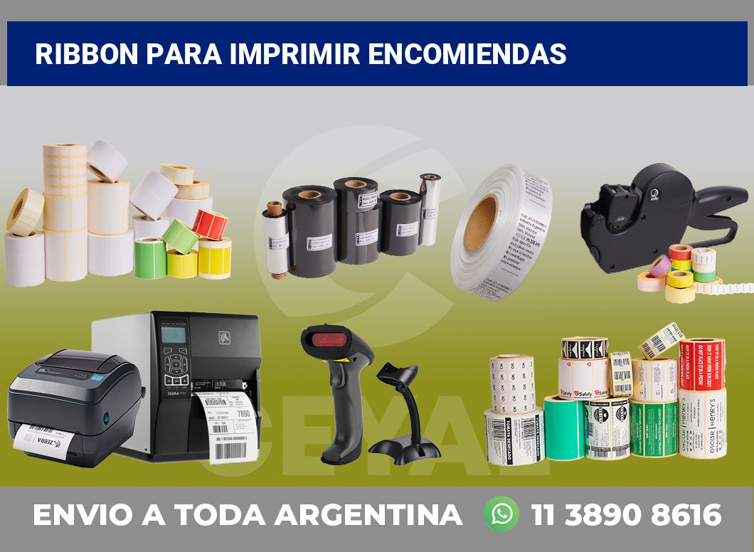 Ribbon para imprimir encomiendas