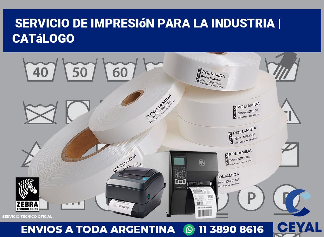 Servicio de impresión para la industria | Catálogo