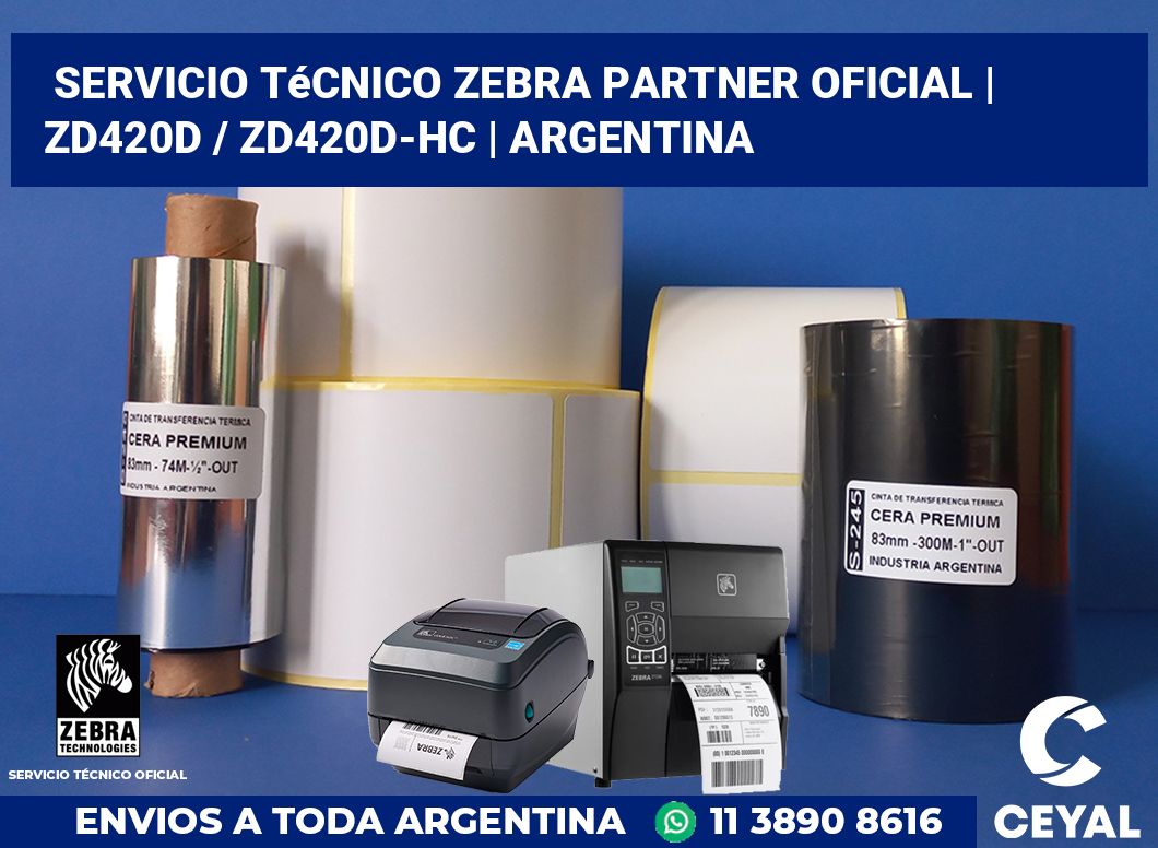 Servicio técnico Zebra Partner Oficial | ZD420d / ZD420d‑HC | Argentina