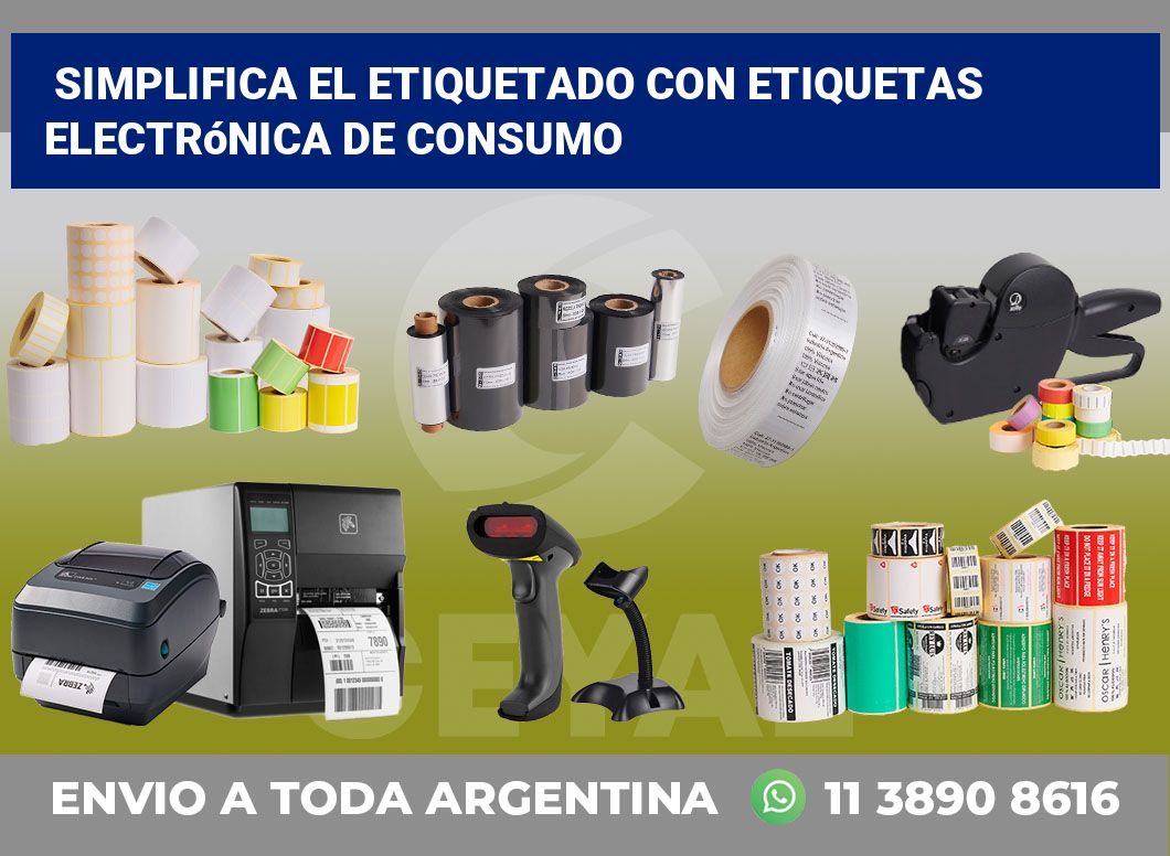 Simplifica el Etiquetado con Etiquetas Electrónica de Consumo