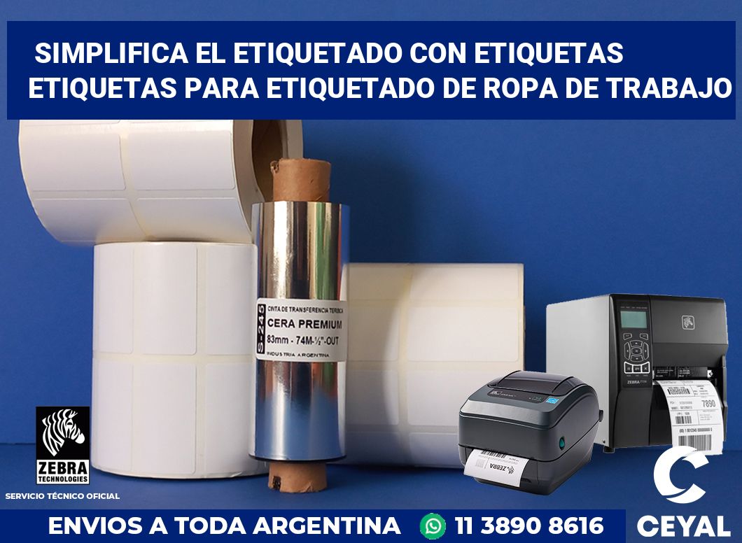 Simplifica el Etiquetado con Etiquetas Etiquetas para Etiquetado de Ropa de Trabajo