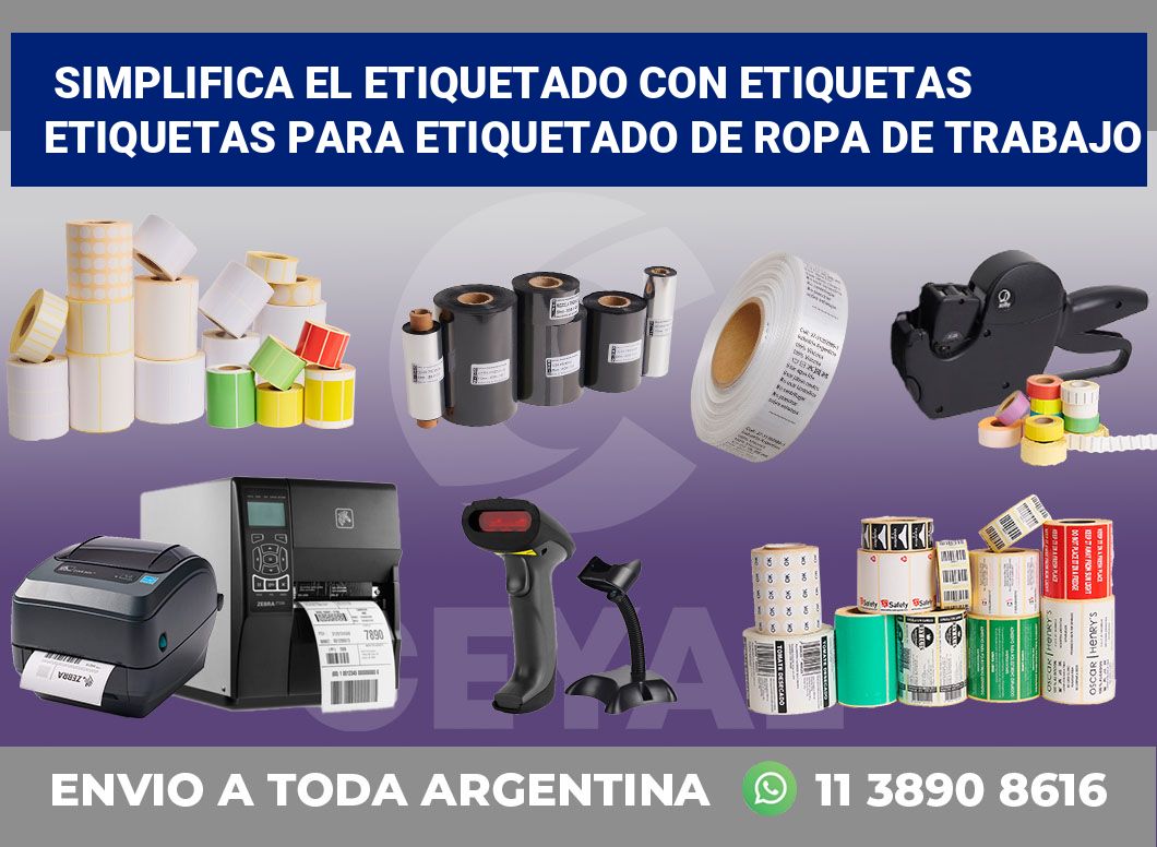 Simplifica el Etiquetado con Etiquetas Etiquetas para Etiquetado de Ropa de Trabajo