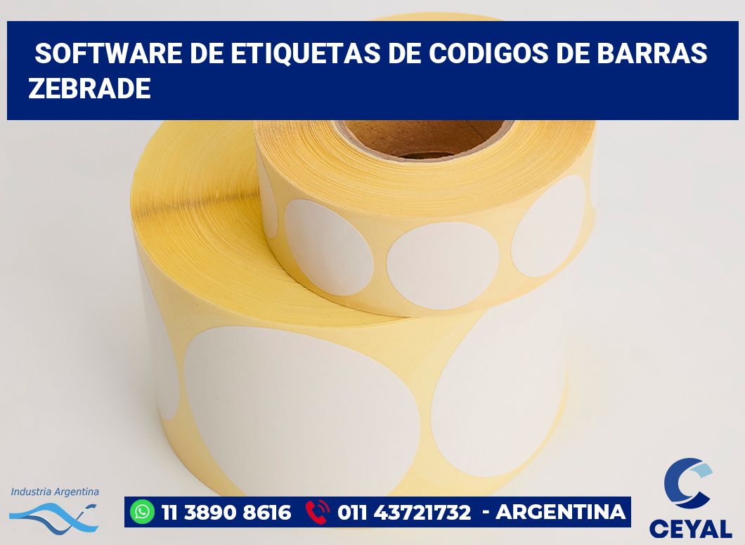 Software de etiquetas de codigos de barras ZebraDe