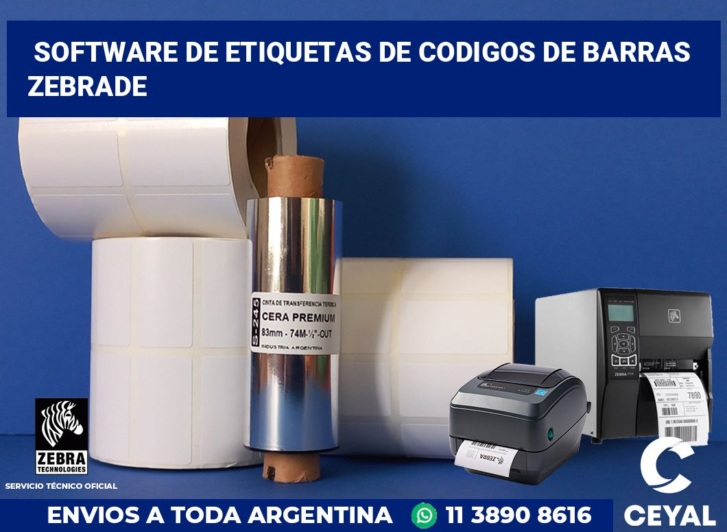 Software de etiquetas de codigos de barras ZebraDe
