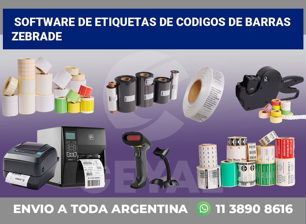 Software de etiquetas de codigos de barras ZebraDe