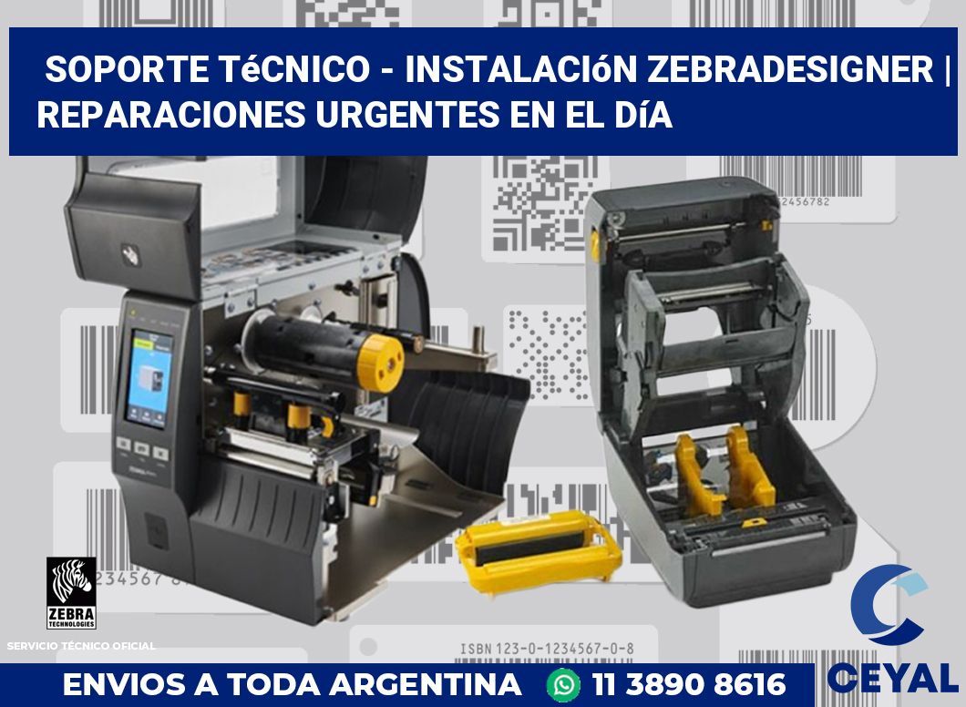 Soporte técnico - instalación ZebraDesigner | Reparaciones urgentes en el día