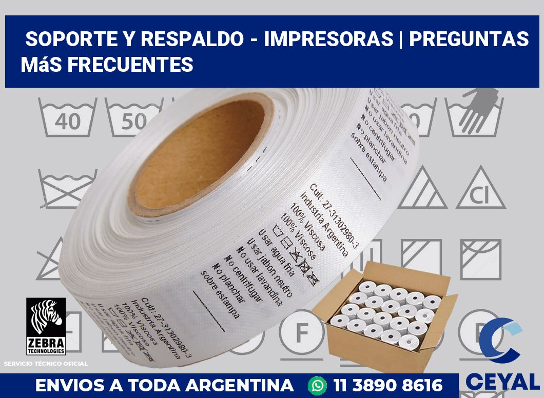 Soporte y respaldo - impresoras | Preguntas más frecuentes