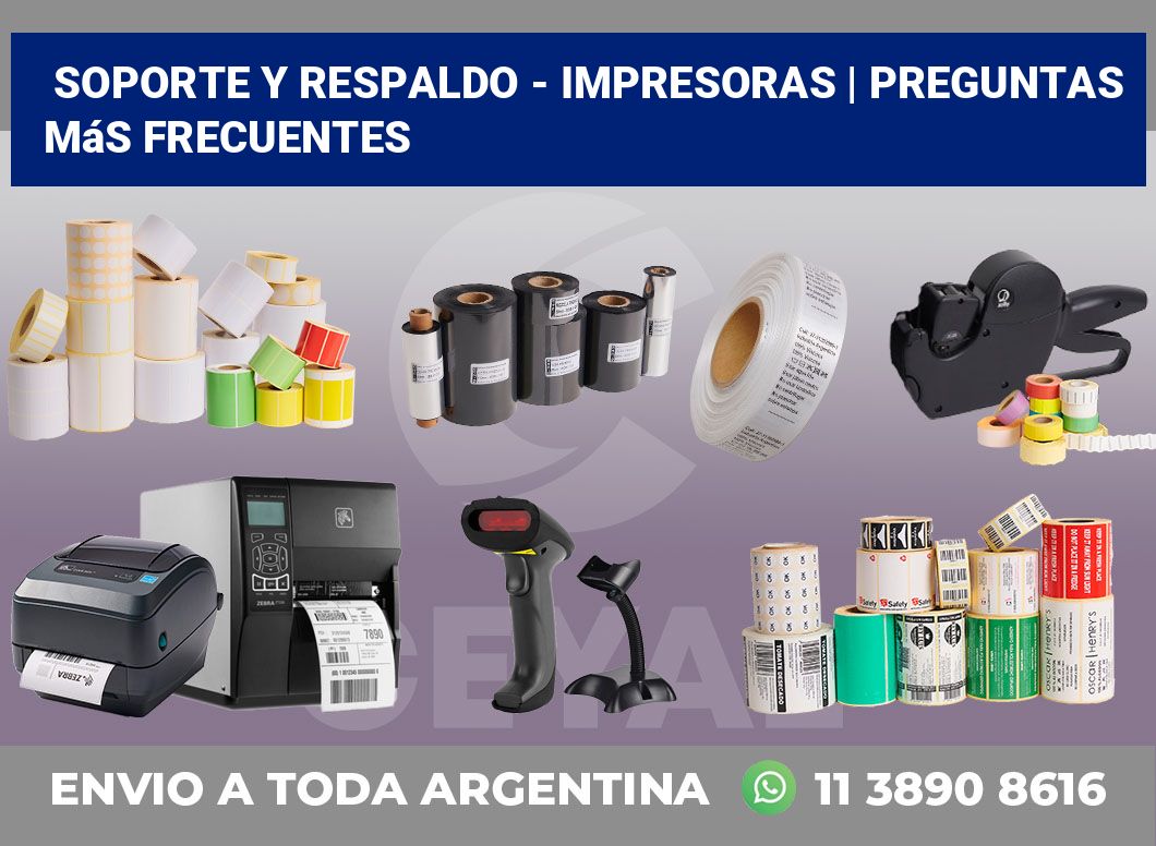Soporte y respaldo – impresoras | Preguntas más frecuentes