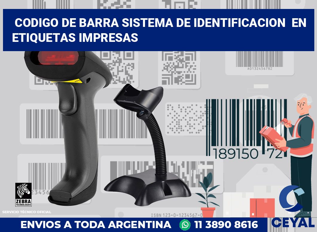 codigo de barra sistema de identificacion  en etiquetas impresas