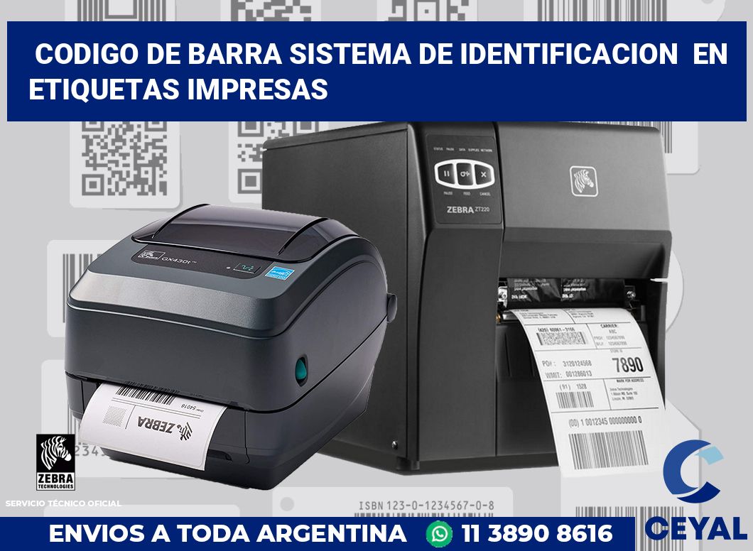 codigo de barra sistema de identificacion  en etiquetas impresas