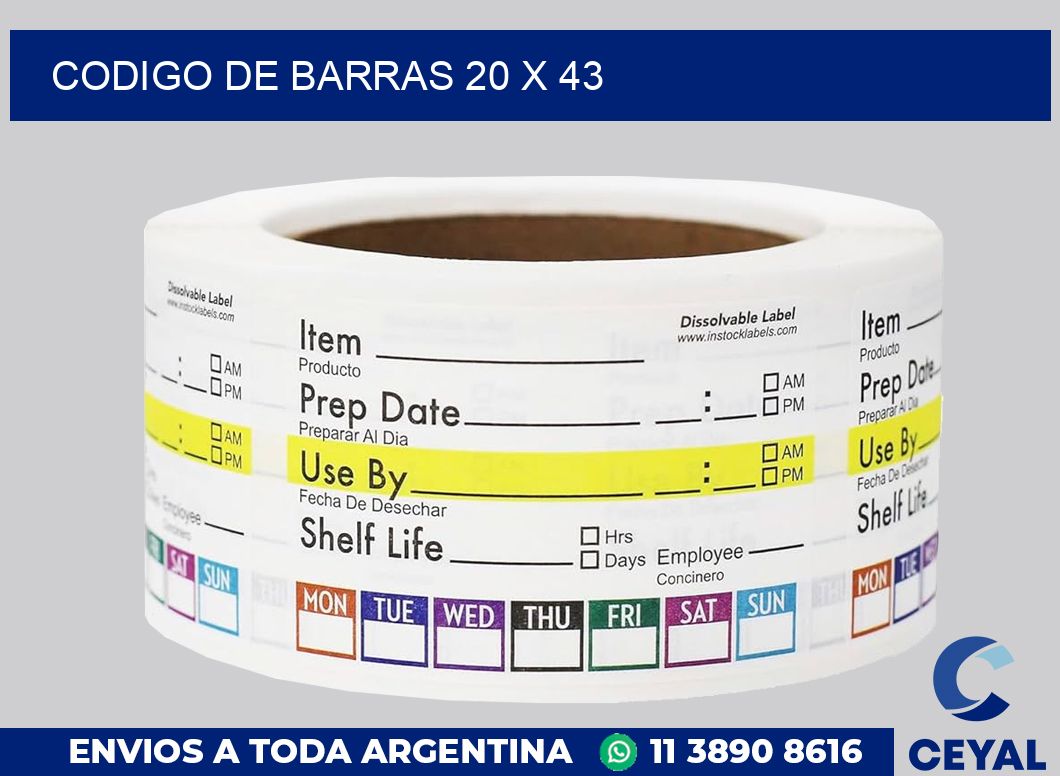 codigo de barras 20 x 43