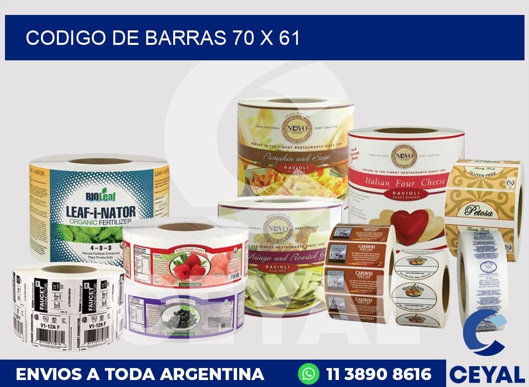codigo de barras 70 x 61